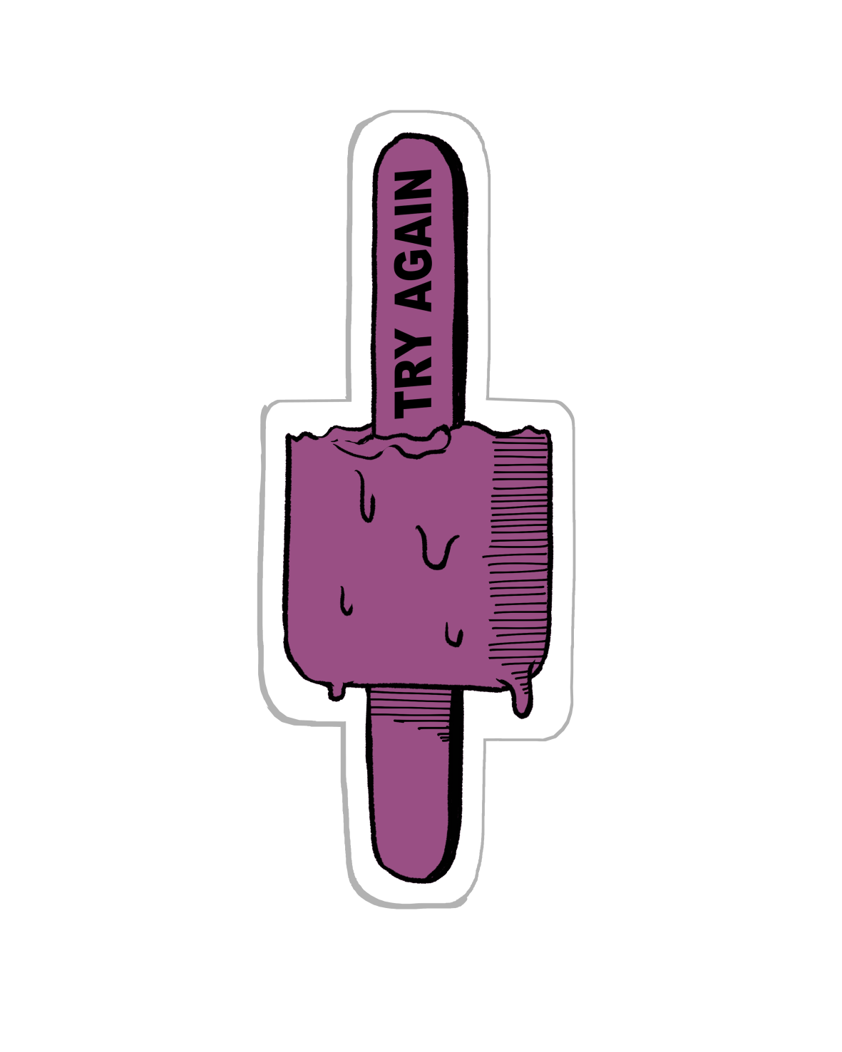 Try Again - Sticker