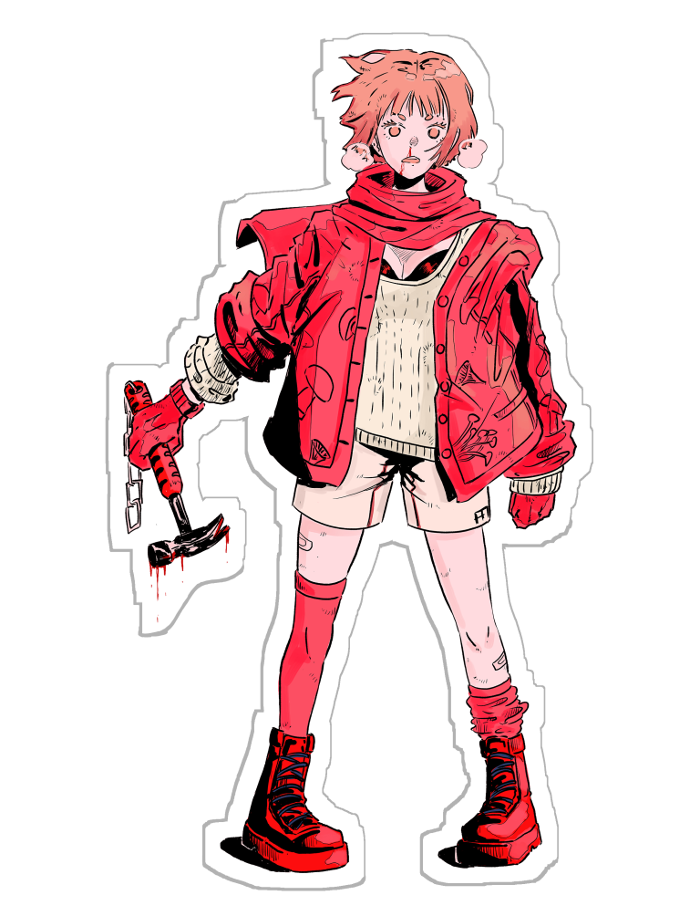 Hammer Girl - Sticker