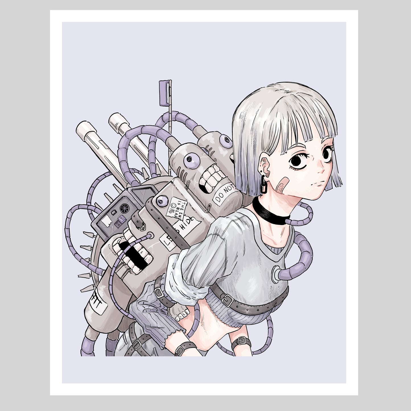 Bio-Mecha Girl 2 - Small Print