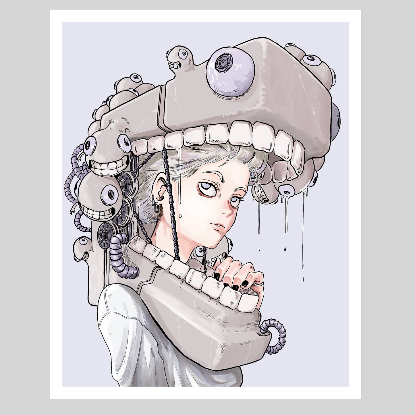 Bio-Mecha Girl 1 - Small Print