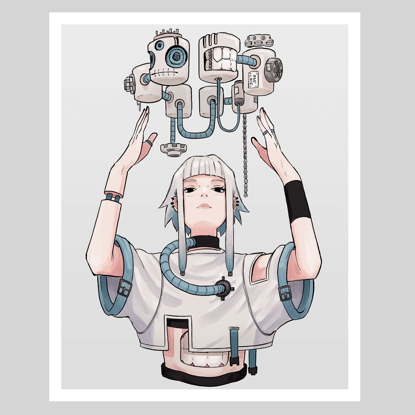 Bio-Mecha Girl 4 - Small Print