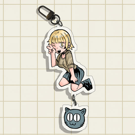 Alissa With Friend - Acrylic Keychain