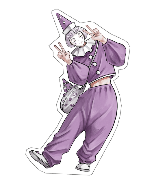 Clown Purple - Sticker